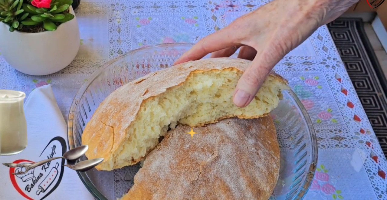 POGAČA GOTOVA ZA 20 MINUTA! Nema kvasca, nema mešenja