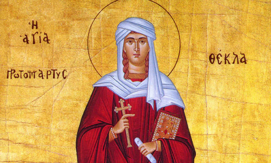 ZAŠTITNICA ŽENA Danas slavimo Svetu prvomučenicu Teklu, simbol hrabrosti, vere i čiste duše!