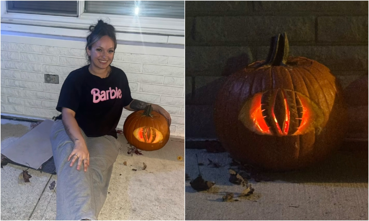 "GOSPOĐO, DA PROSTITE, JEL OVO... " Smehotres! Pokušala da isklesa Sauronovo oko, dobila... nešto sasvim drugo! (VIDEO)