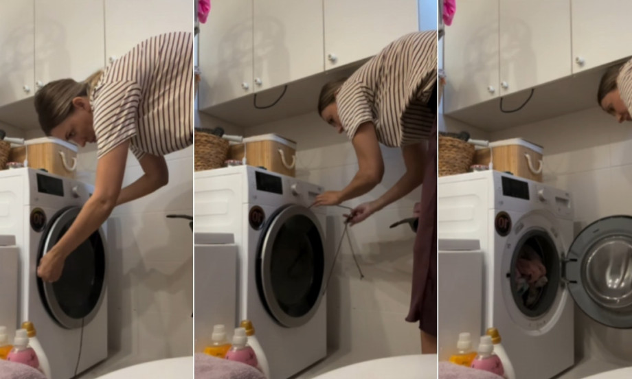 ZAGLAVILA SU VAM SE VRATA VEŠ-MAŠINE? Trik mame Ivane sa kanapom otvara ih za 30 sekundi — bez majstora!