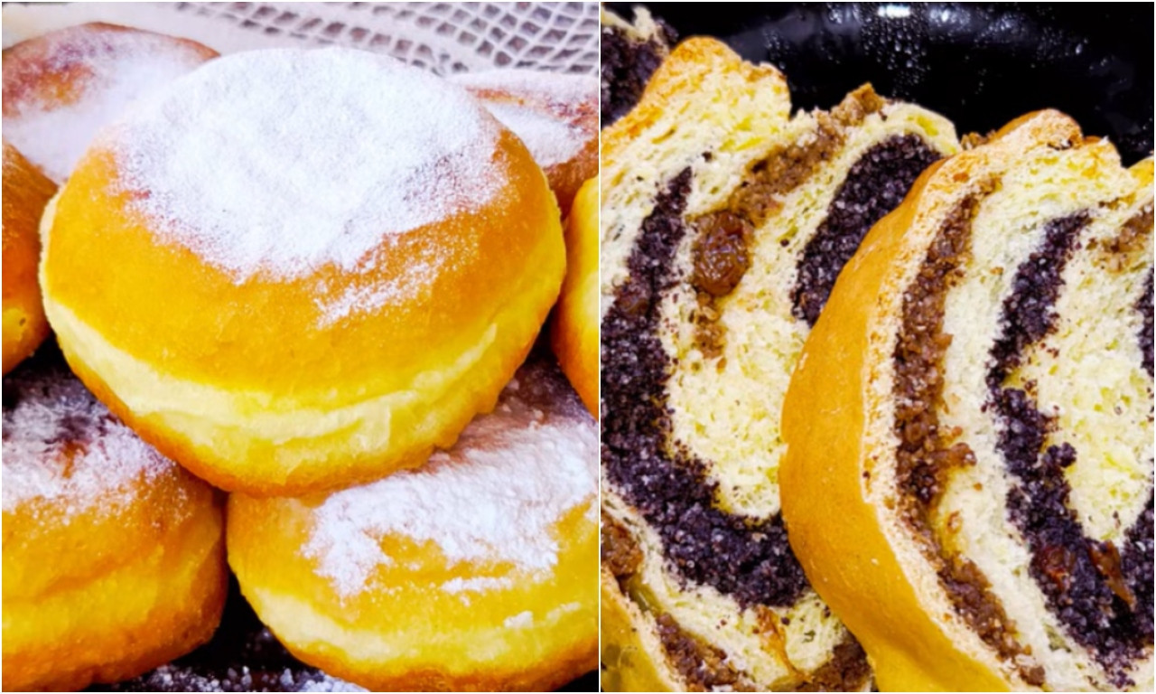 DVA RECEPTA OD ISTOG TESTA! Napravite penaste krofne i desert sa makom i orasima! (VIDEO)