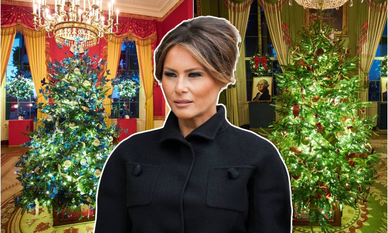 UKRASITE VAŠU JELKU KAO ŠTO JE MELANIJA SVOJU Glamur Bele kuće u vašem domu!