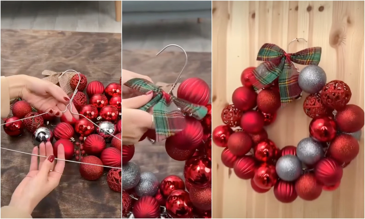 NAJJEFTINIJI NOVOGODIŠNJI UKRAS Napravite venac od ofingera koji će oduševiti komšiluk!