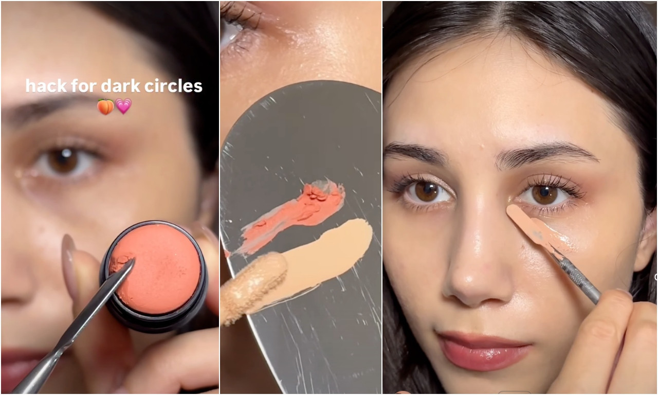 KAKO DA SAKRIJETE PODOČNJAKE ZA 5 SEKUNDI Trik sa rumenilom koji menja korektor (DIY)