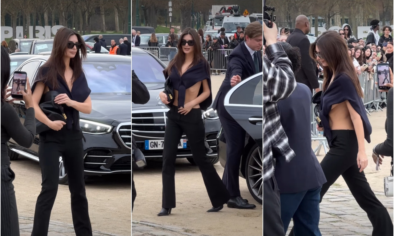 NAHLADIĆEŠ SE, EMILI Ratajkovski bez grudnjaka šokirala Pariz, svi gledali samo u jedno (VIDEO)