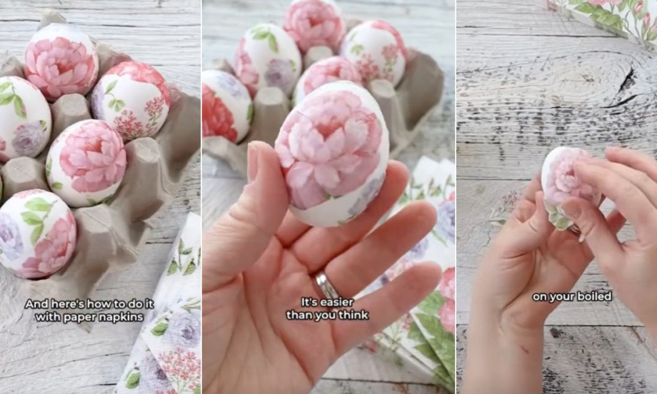 HIT TEHNIKA ZA USKRS Napravite najlepša jaja uz pomoć salvete!