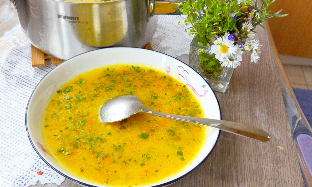 POSNA ČORBICA SA GRIZOM Melem za stomak a gotova za 10 minuta!