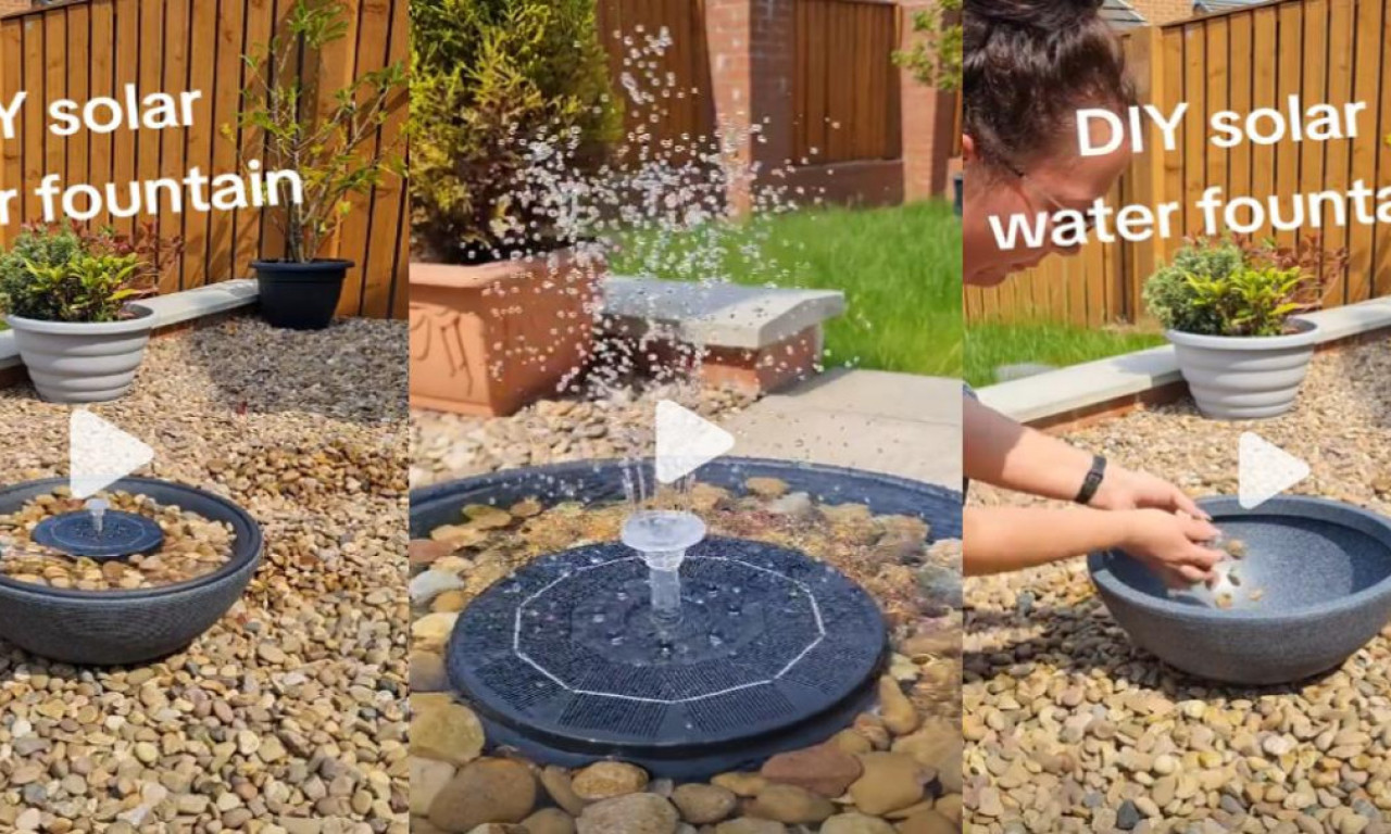 NAPRAVITE SOLARNU FONTANU ZA 15 MINUTA: Samo saksija, voda i jedan trik – dvorište izgleda kao iz časopisa! (DIY)