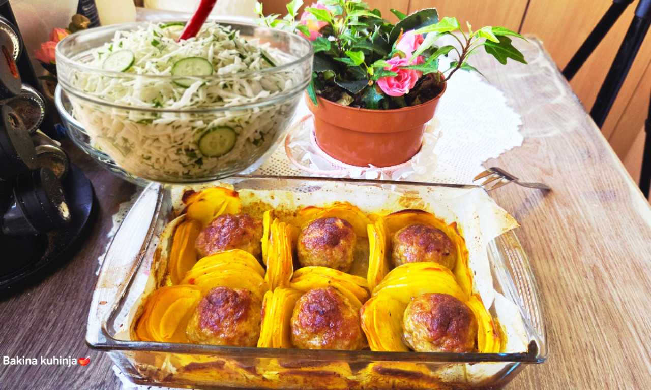 RUČAK KAO IZ BAJKE Ćufte u gnezdu od krompira koje ce vas očarati izgledom i ukusom!