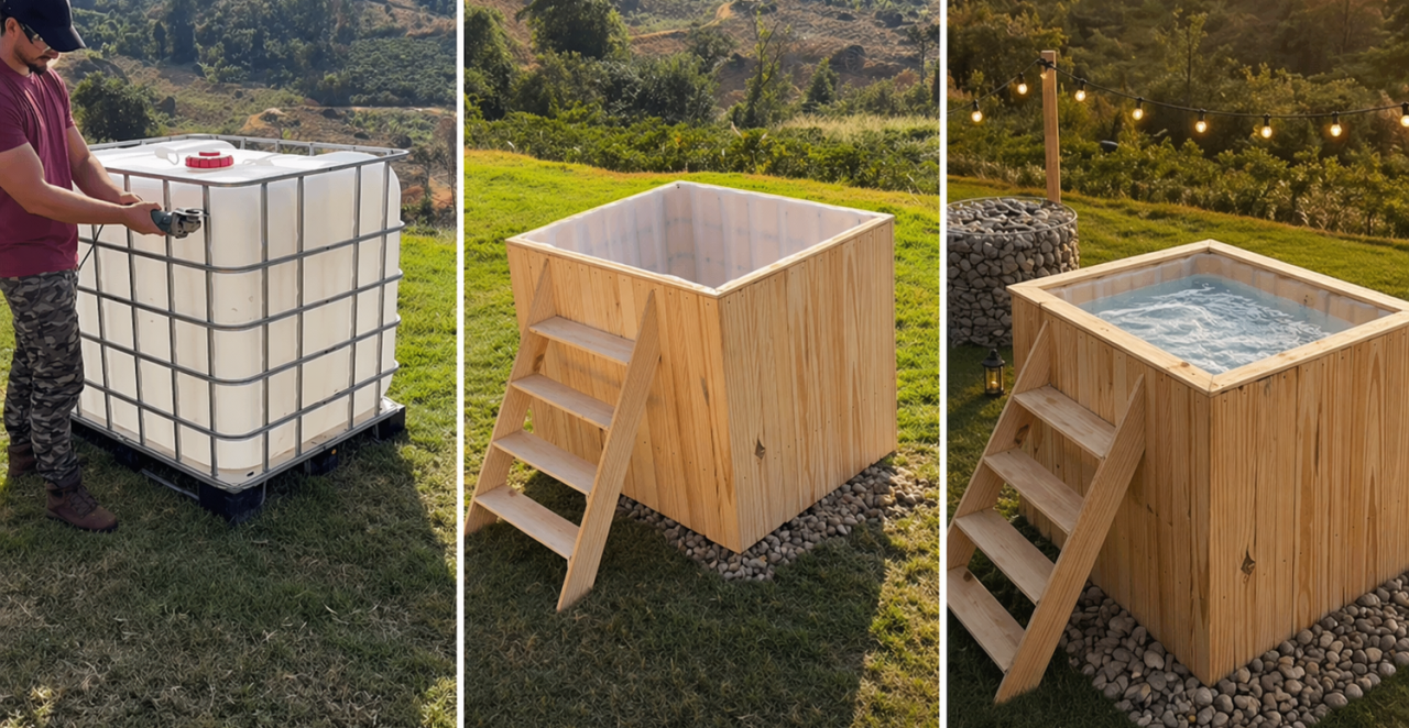 NAPRAVITE MINI ĐAKUZI U DVORIŠTU OD STAROG REZERVOARA Izgleda luksuzno, a košta mnogo manje nego što mislite (VIDEO)