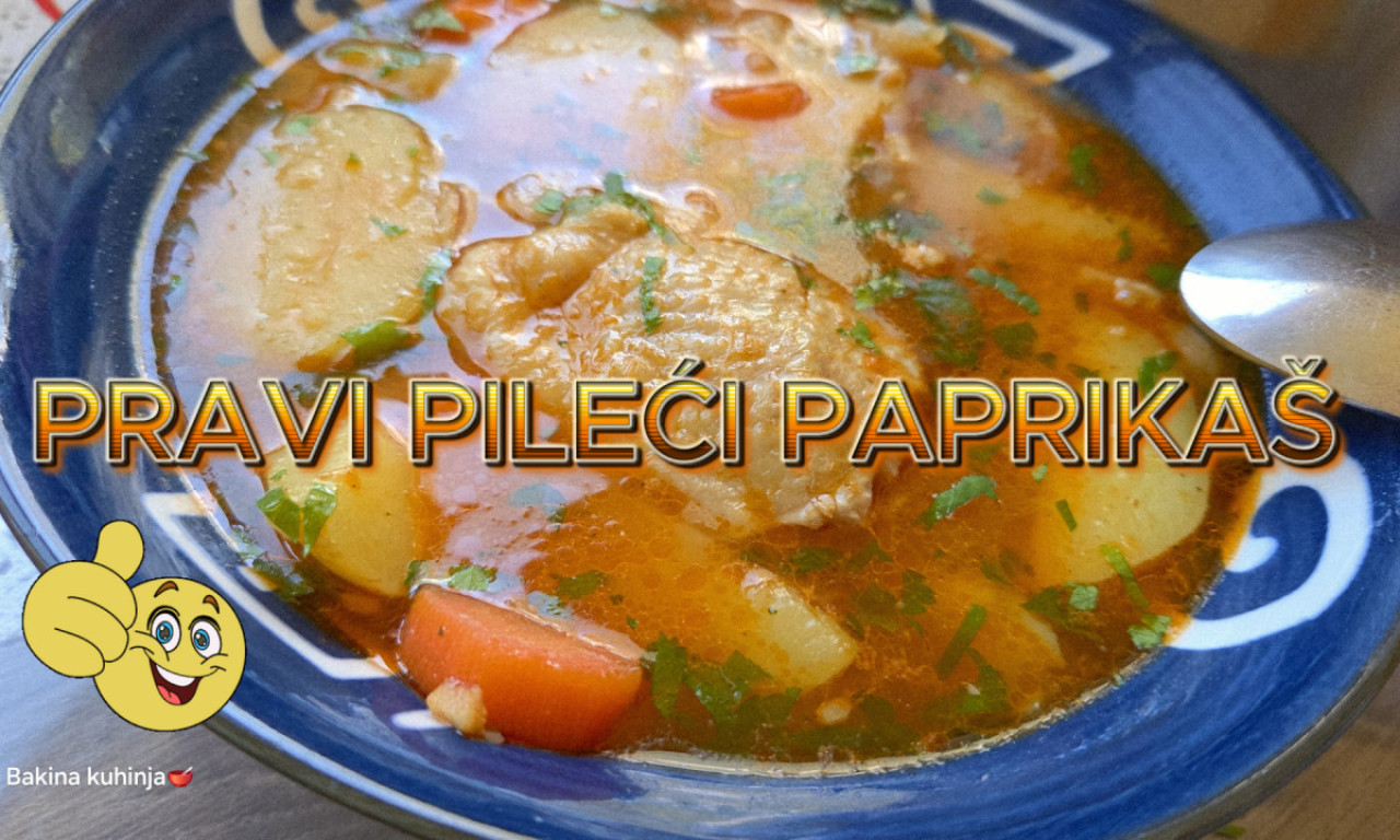 PRAVI PILEĆI PAPRIKAŠ Nedelja je dan za nešto kuvano i domaće!