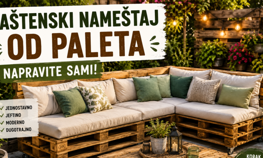 OD STARIH PALETA NAPRAVITE PRAVI BAŠTENSKI RAJ Evo kako da sami napravite ugaonu garnituru za dvorište (KORAK PO KORAK)