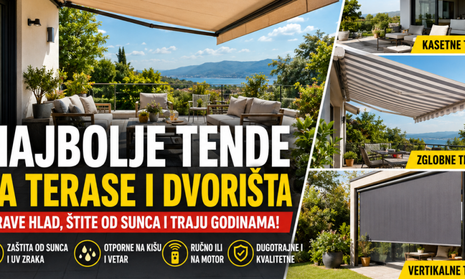 NAJBOLJE TENDE ZA TERASE I DVORIŠTA Evo koje prave najbolji hlad tokom paklenih vrućina