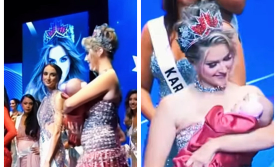 DOK SE BORILA ZA KRUNU, NIKO NIJE ZNAO NJENU TAJNU Mis Kanade sada izašla sa bebom u naručju (VIDEO)