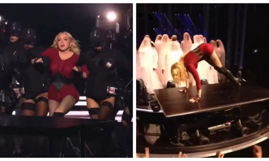 MADONU BACILI NA BINU KAO LUTKU Snimak sa MTV nagrada zabrinuo fanove, primetili i steznik na nozi (VIDEO)