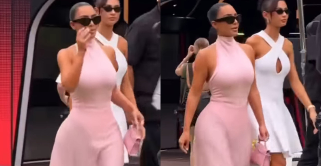 HAMILTON ZA VOLANOM, KIM U PROVIDNOM Kardašijanka u roze izdanju podržala dečka (VIDEO)
