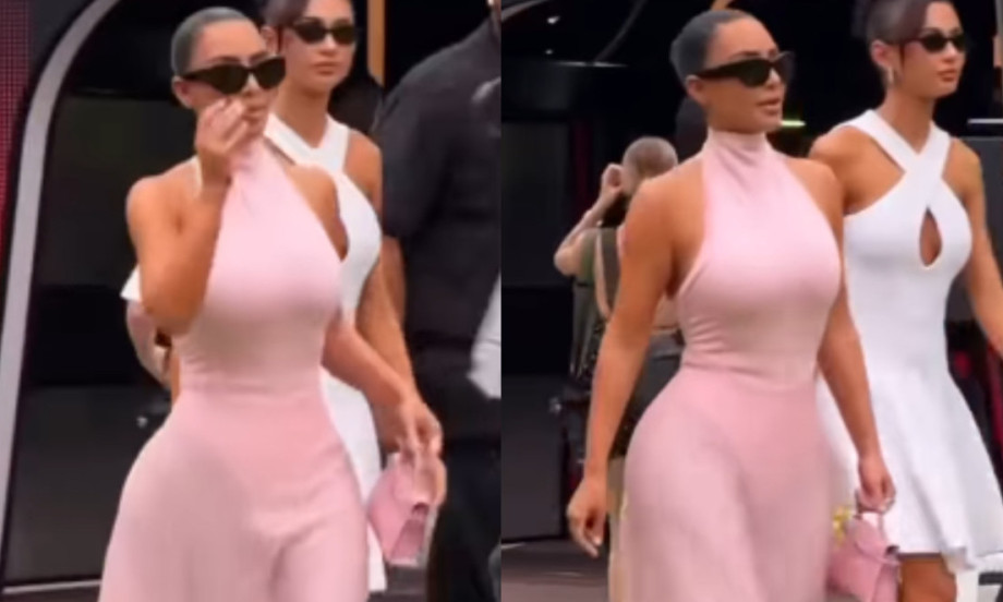 HAMILTON ZA VOLANOM, KIM U PROVIDNOM Kardašijanka u roze izdanju podržala dečka (VIDEO)